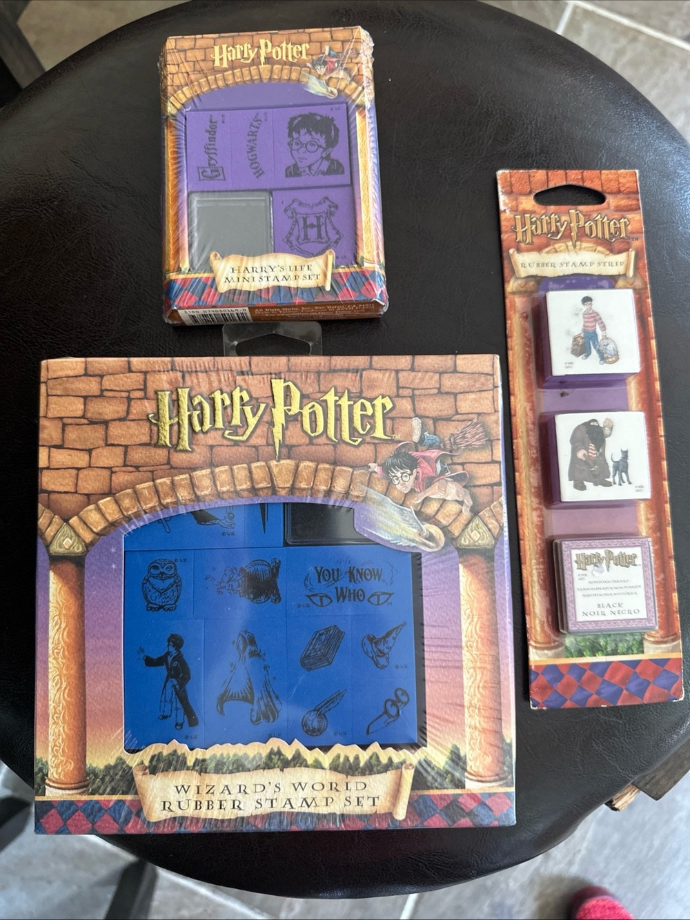 Warner Bros. Harry Potter Rubber Stamp Set Lot 2000 2001 new sealed